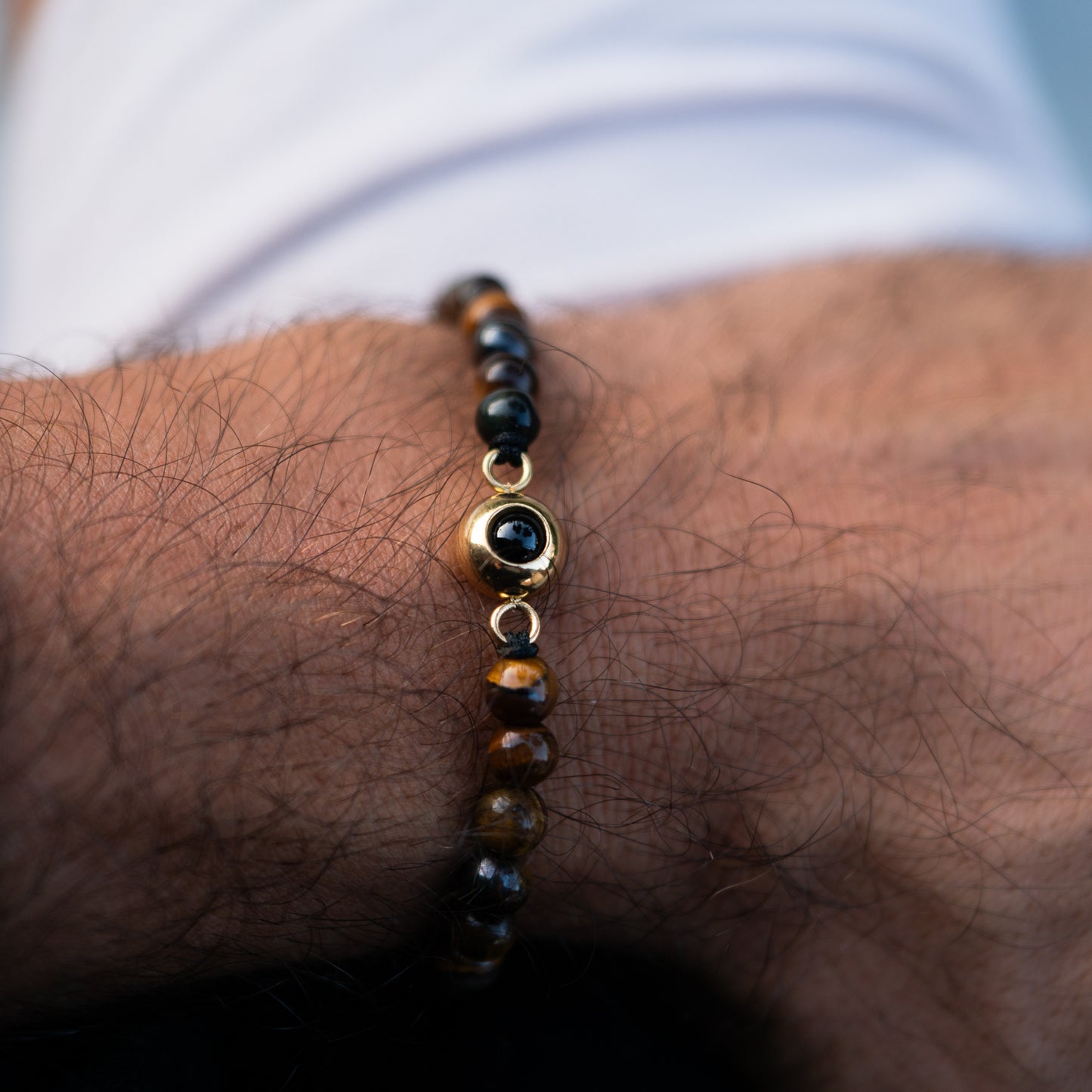 Fotoarmband med din bild - Pärlkedja