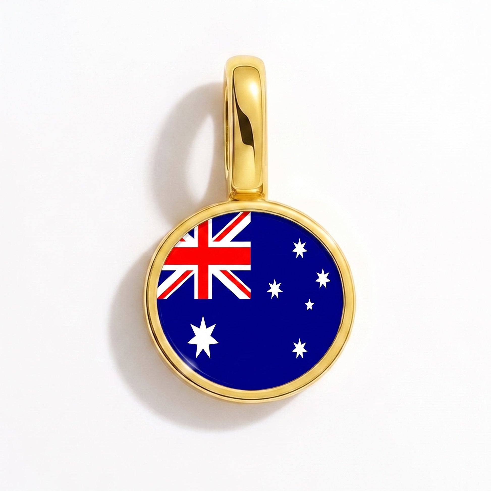Flaggcharm Australien – rektangulär guld