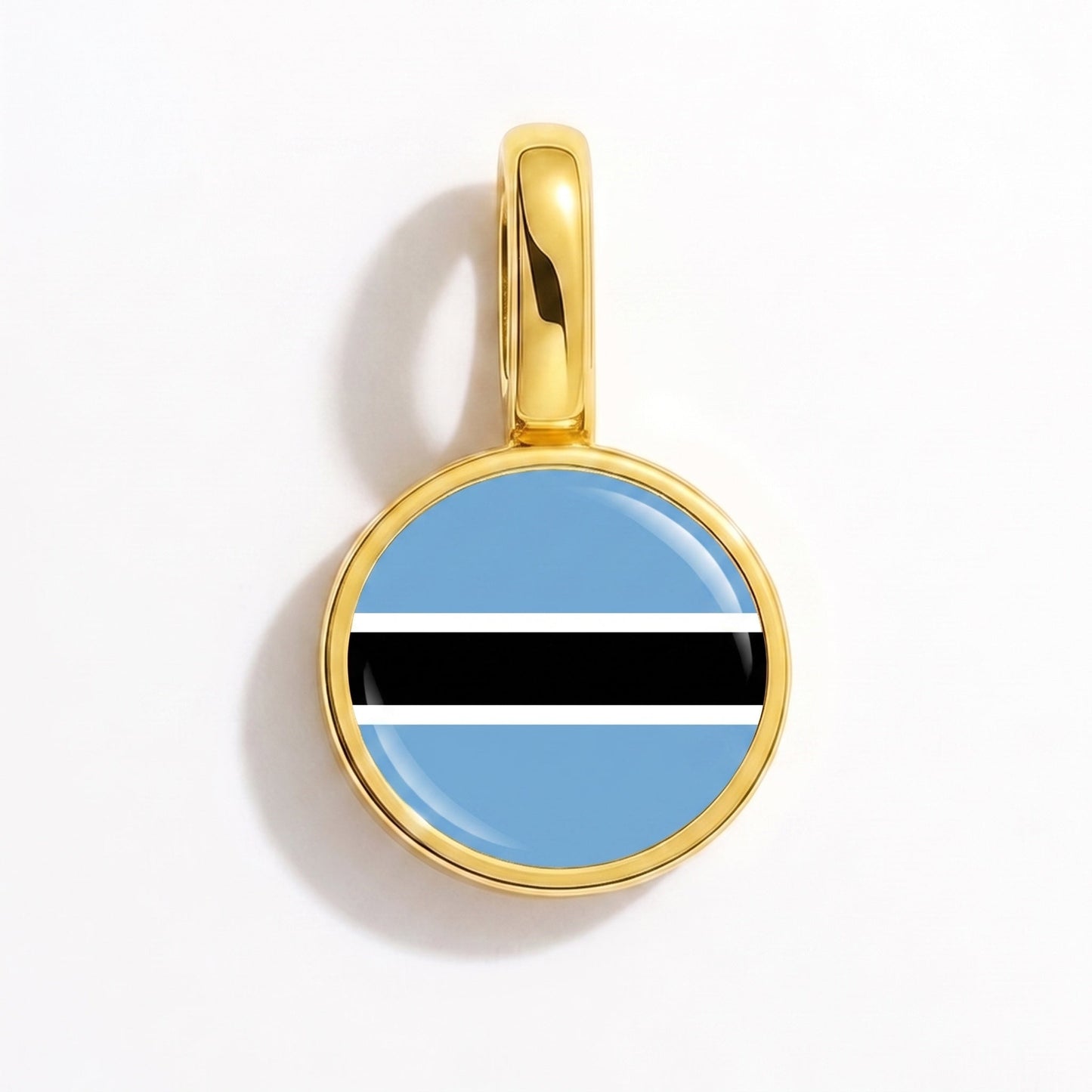Flaggcharm Botswana – rektangulär guld