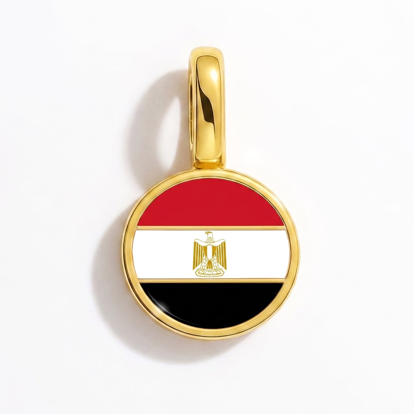 Flaggcharm Egypten – rektangulär guld