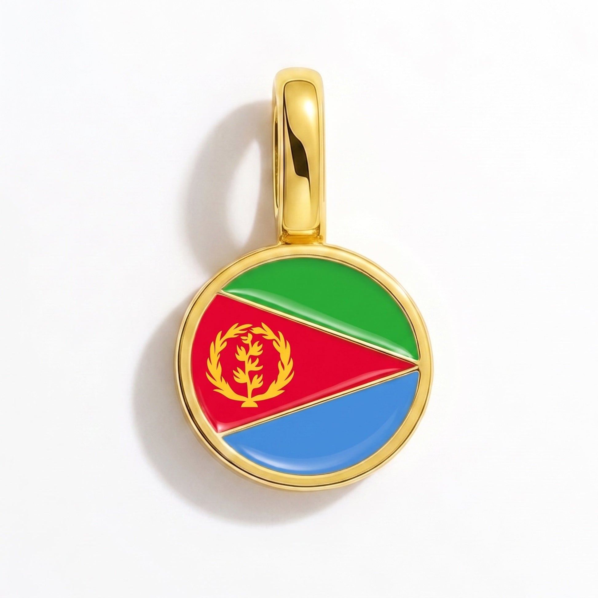 Flaggcharm Eritrea – rektangulär guld