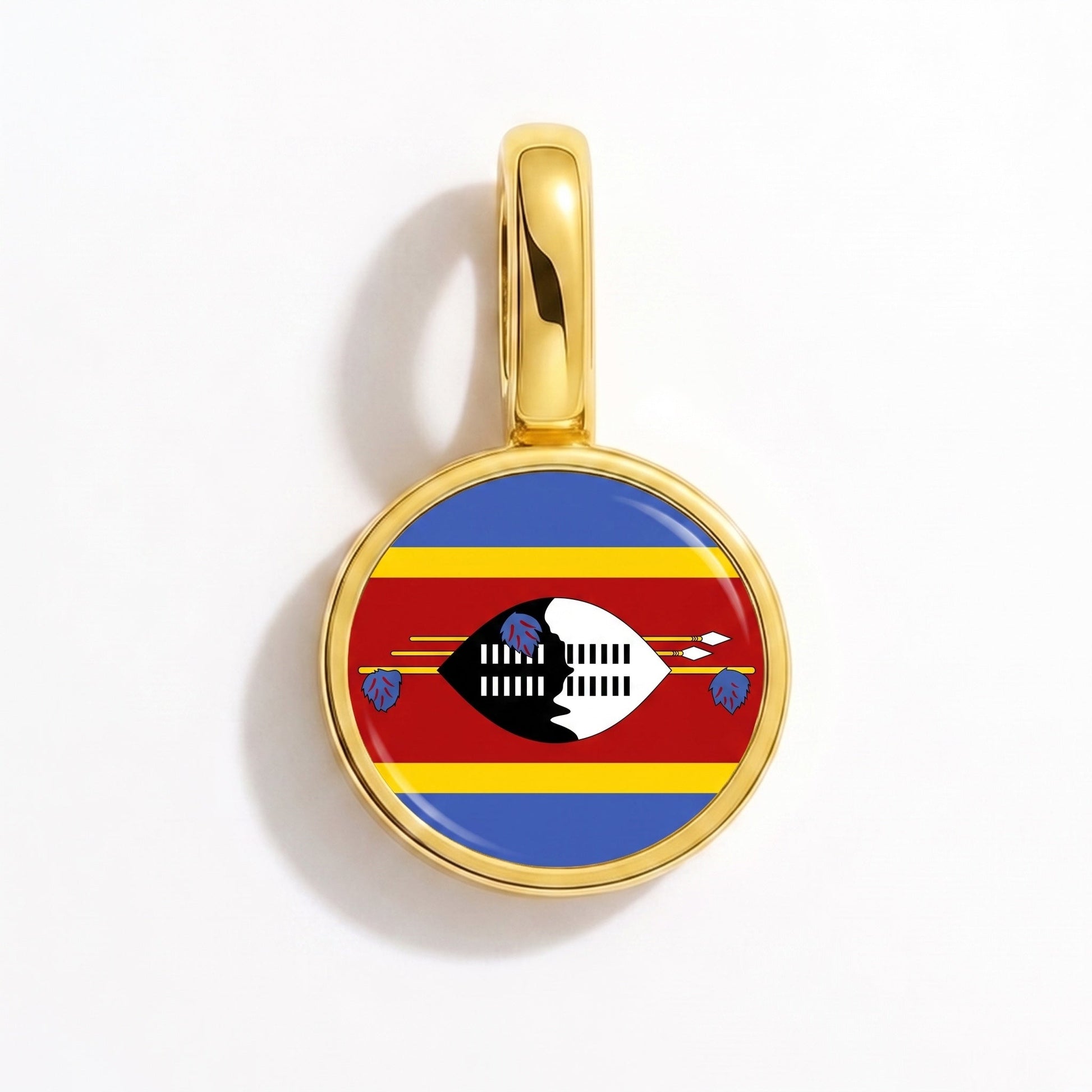 Flaggcharm Eswatini – rektangulär guld