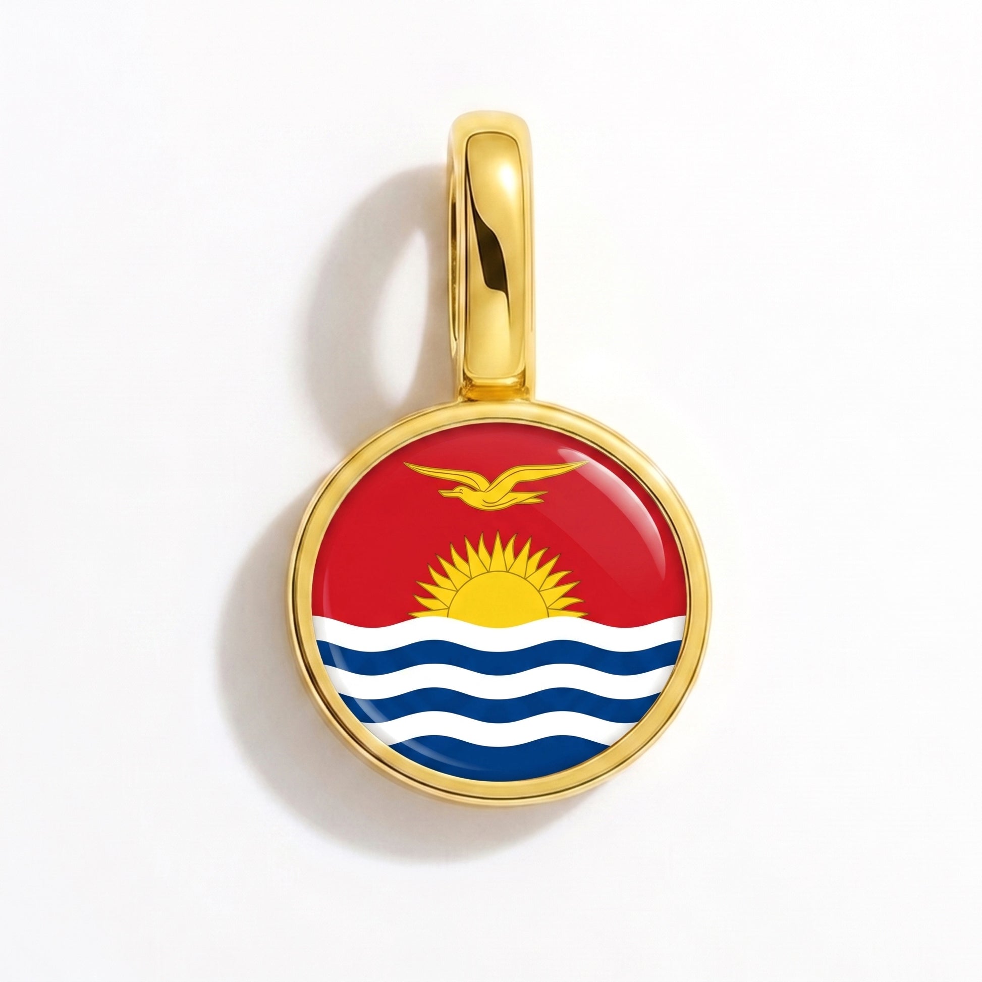 Flaggcharm Kiribati – rund guld