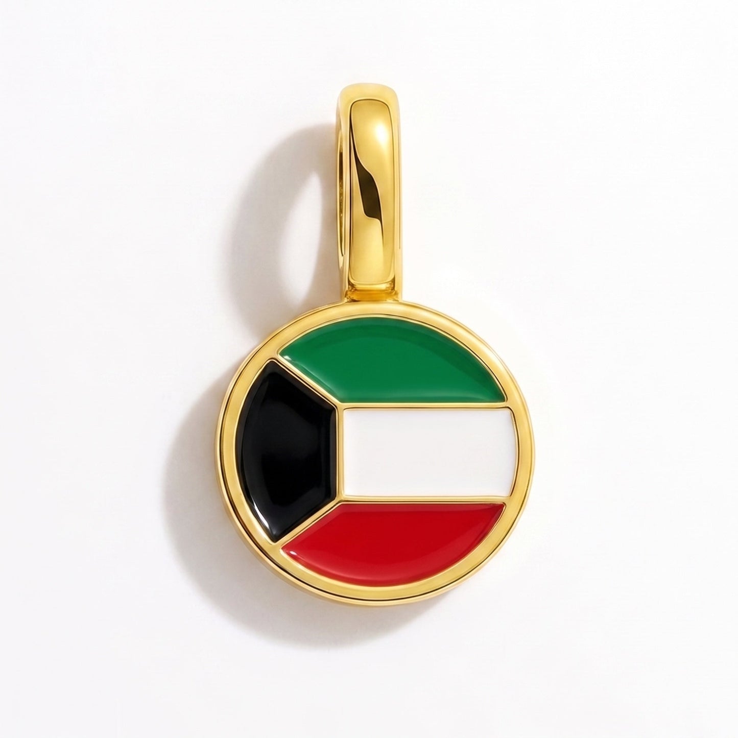 Flaggcharm Kuwait – rektangulär guld