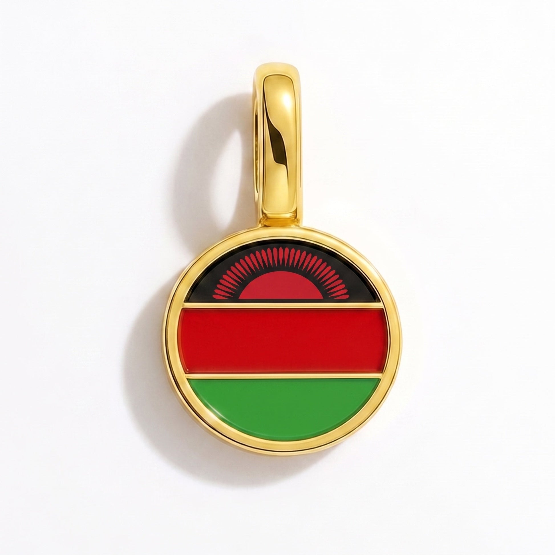 Flaggcharm Malawi – rektangulär guld