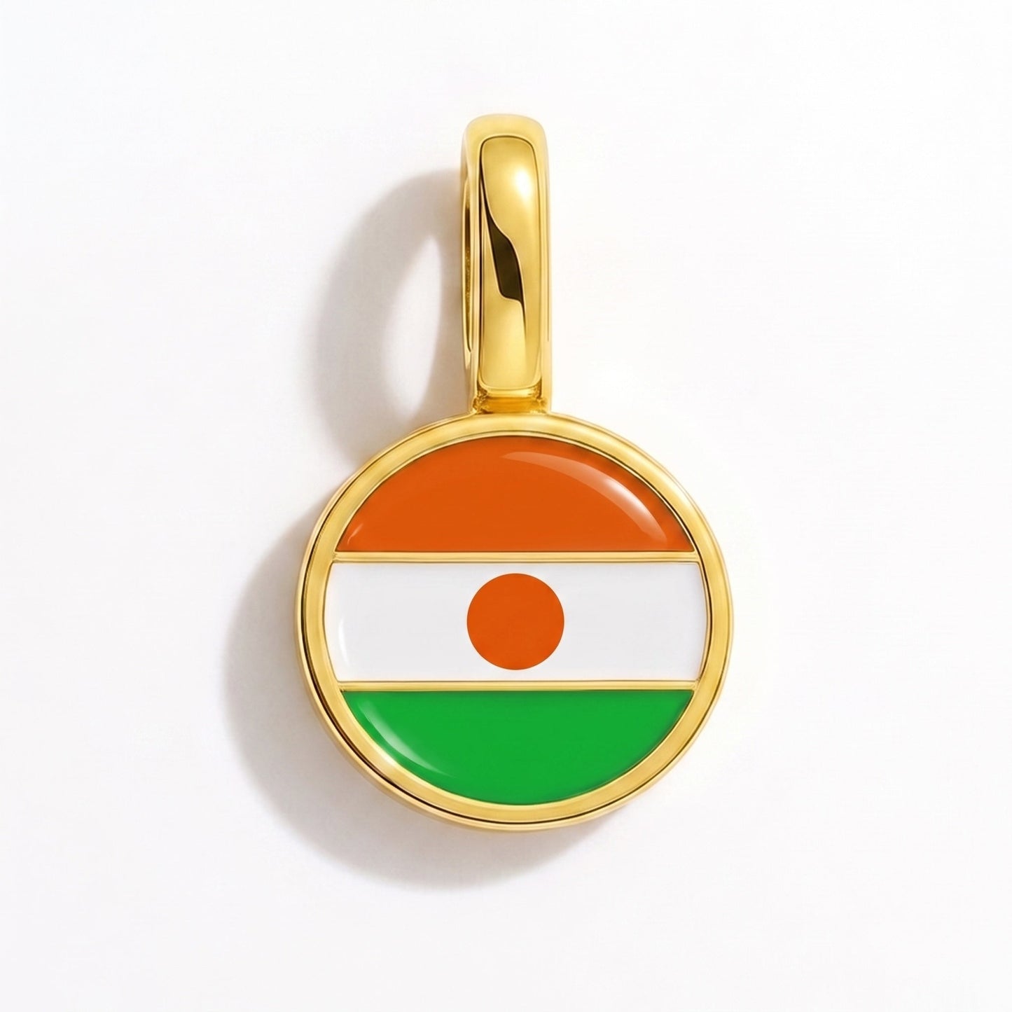 Flaggcharm Niger – rektangulär guld