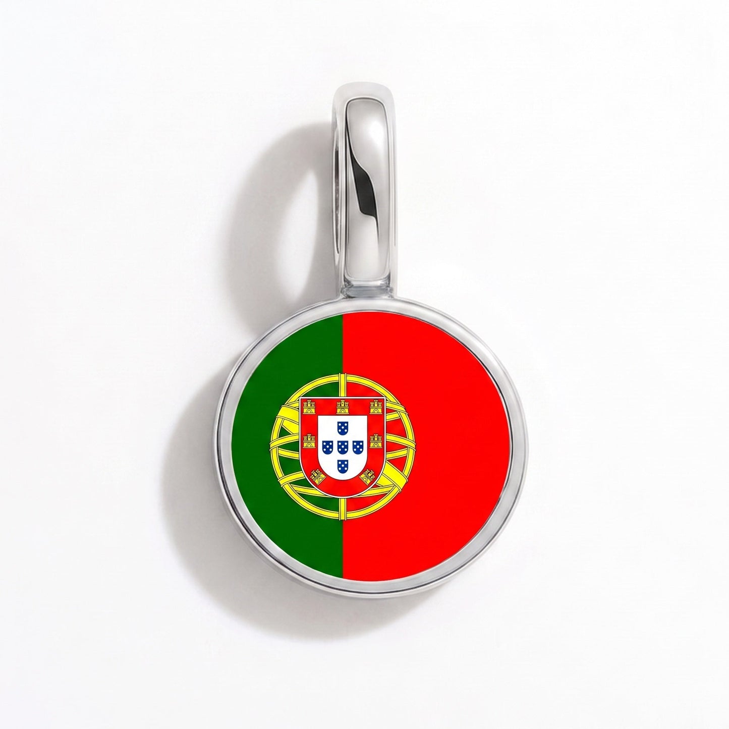 Flaggcharm Portugal – rektangulär silver