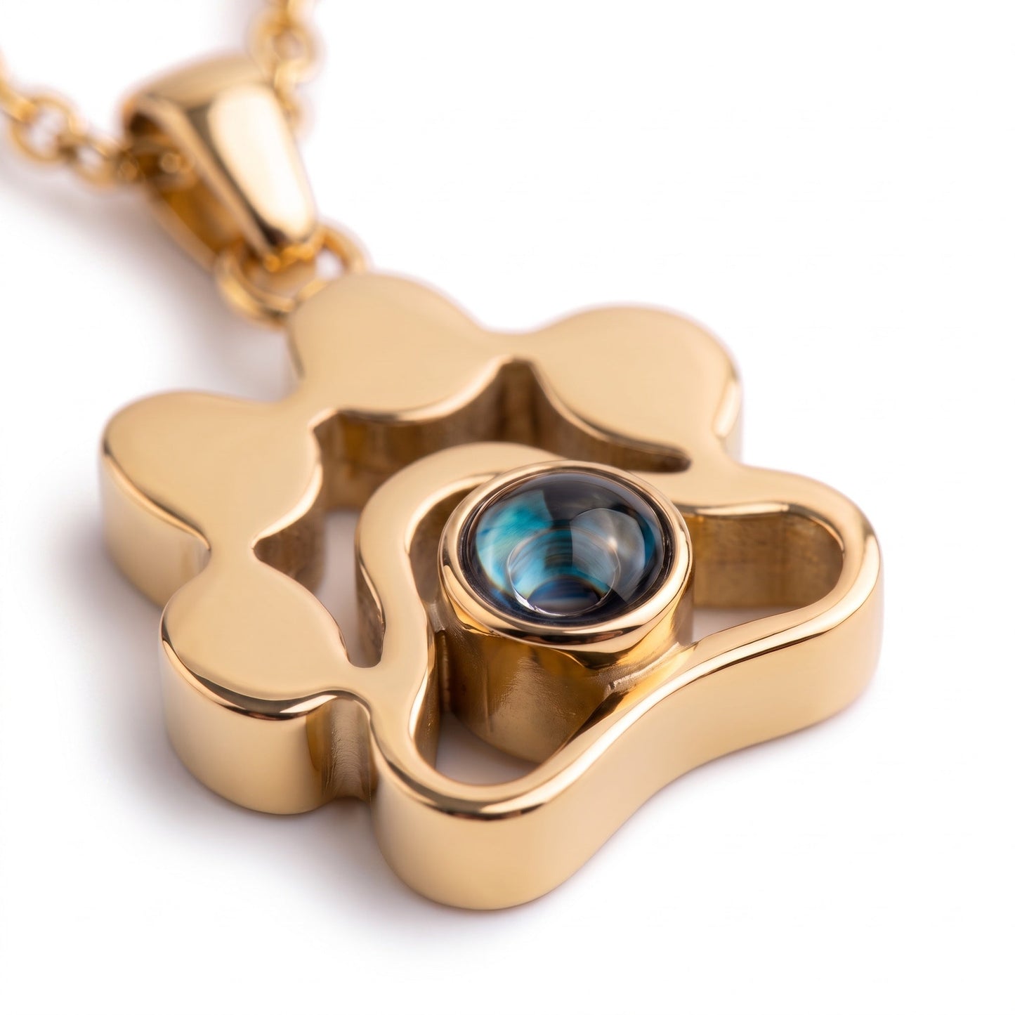 Halsband med personligt foto - Tassavtryck