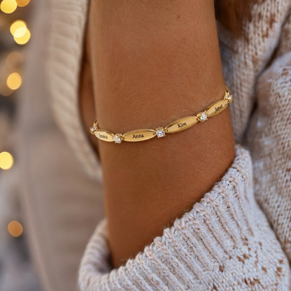 Personligt armband med gravyr
