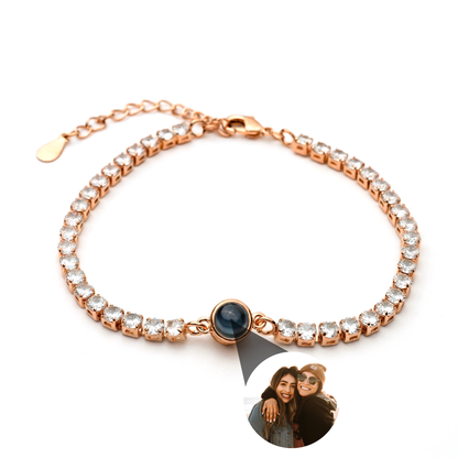 Foto armband med ditt eget foto - Tennis Zirconia